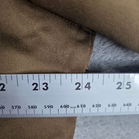 Mens Antigua Desert Dry Brown 1/4 Zip Polo Shirt Long Sleeve Polyester Size L - Picture 5 of 7